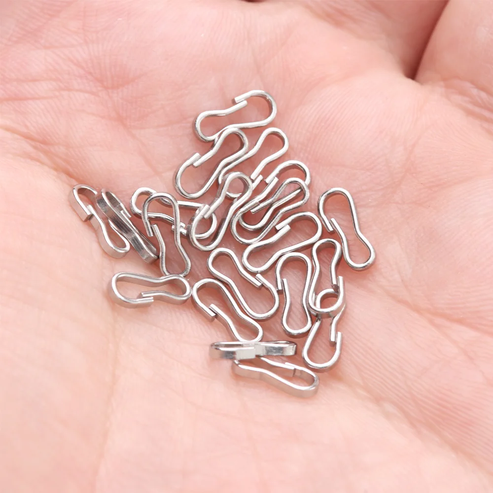 20Pcs 9Mm Pop Gesp Sleutelhanger Clips Baby Poppen Verbinden Metalen Mini Pop Tas Keten Gespen Accessoires Poppen Naaien accessorie