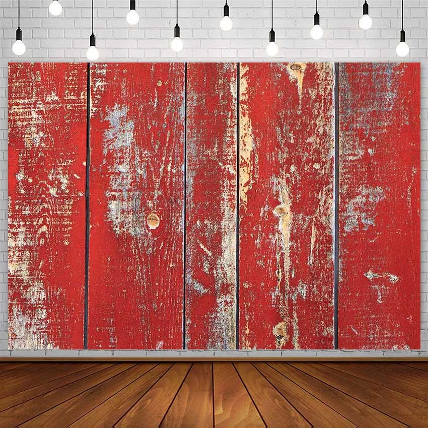 

Avezano Vintage Red Planks Backdrop Board Newborn Portrait Photography Background Photo Studio Photophone Photozone Decor Props