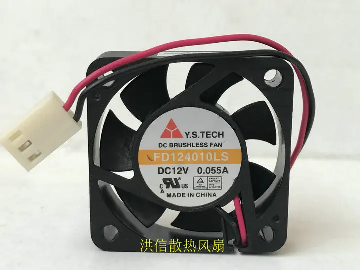 Original Y.S.TECH FD124010LS DC12V 0.055A 4CM 4010 ultra-quiet fan