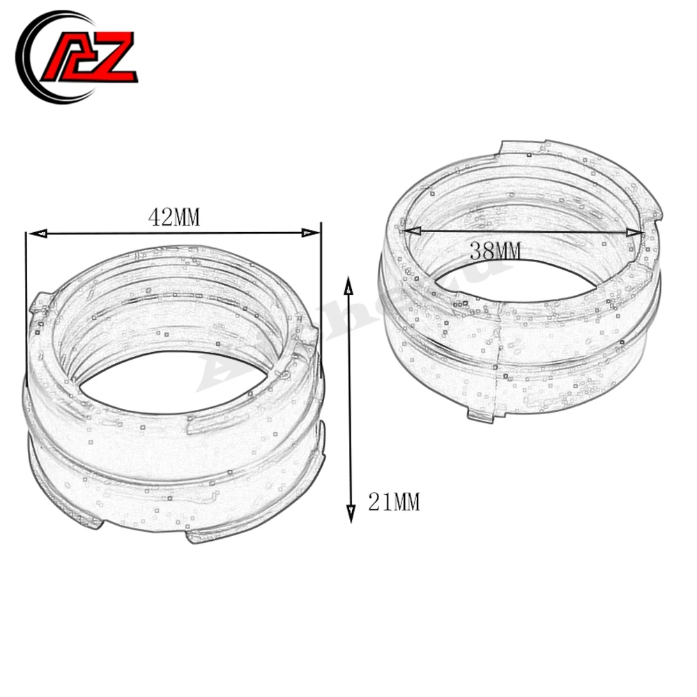 ACZ 4pc Motorcycle Carburetor Adapter Interface For HONDA VFR RVF MC30 MC35 RVF400 VFR400 NC30 NC35 RVF30 Accessories