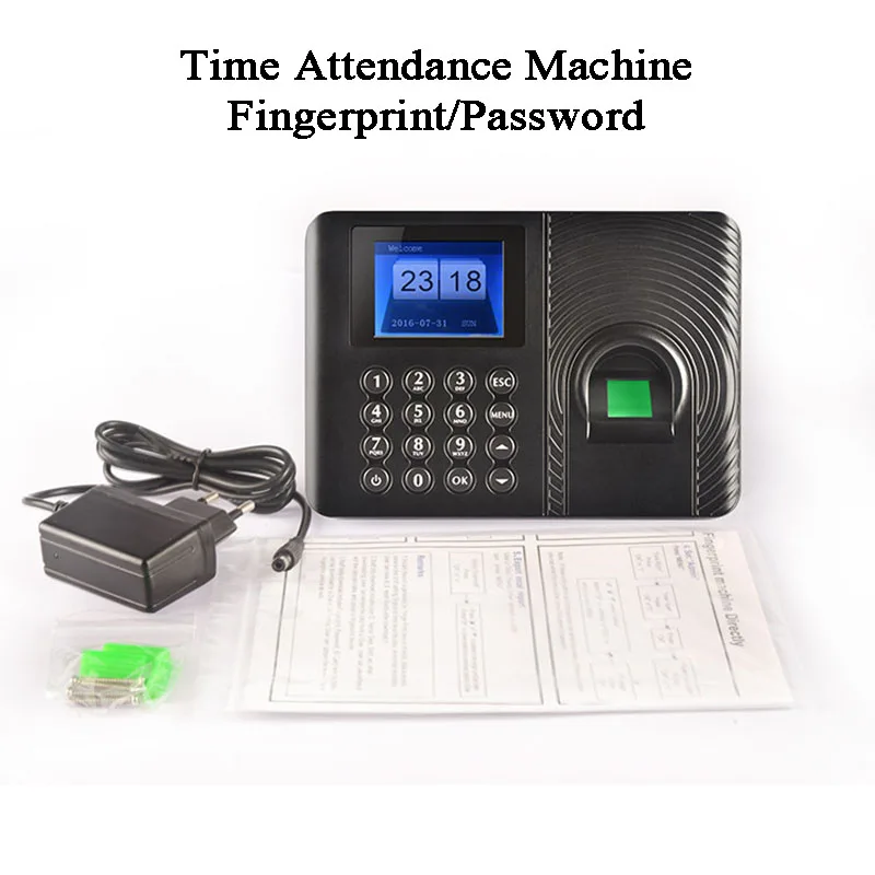 Офисный биометрический считыватель отпечатков пальцев, 1000 пользователей, USB-накопитель с кодом посещаемости, экспорт Excel, рекордер Empolyee