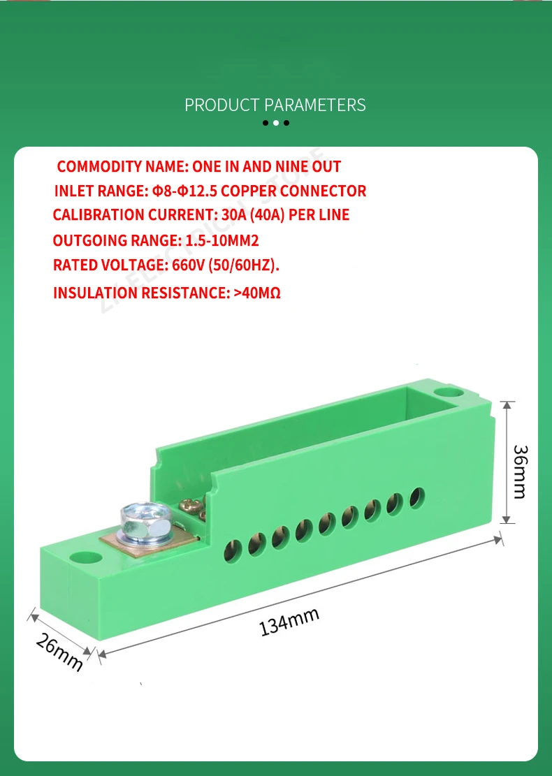 Junction Box, Verdeelkast, Nul Rij, Een Ingang En Meerdere Output, Junction Box, meter Terminal, Splitter, Draad Shunt