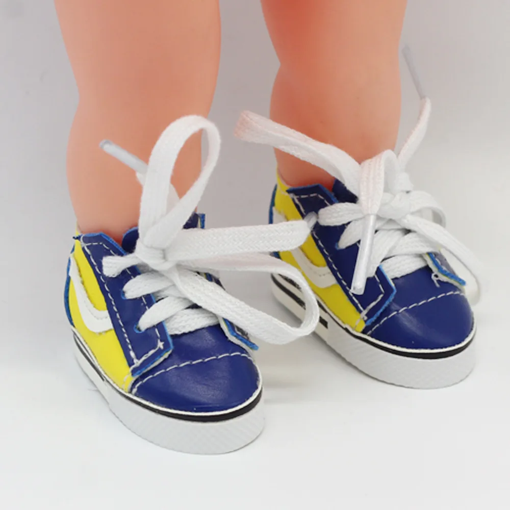 Doll Shoes 5.5cm Fashion Canvas Sneakers For Paola Reina Wellie Wishers 14 Inch EXO Star 20 cm Doll Clothes Accessories