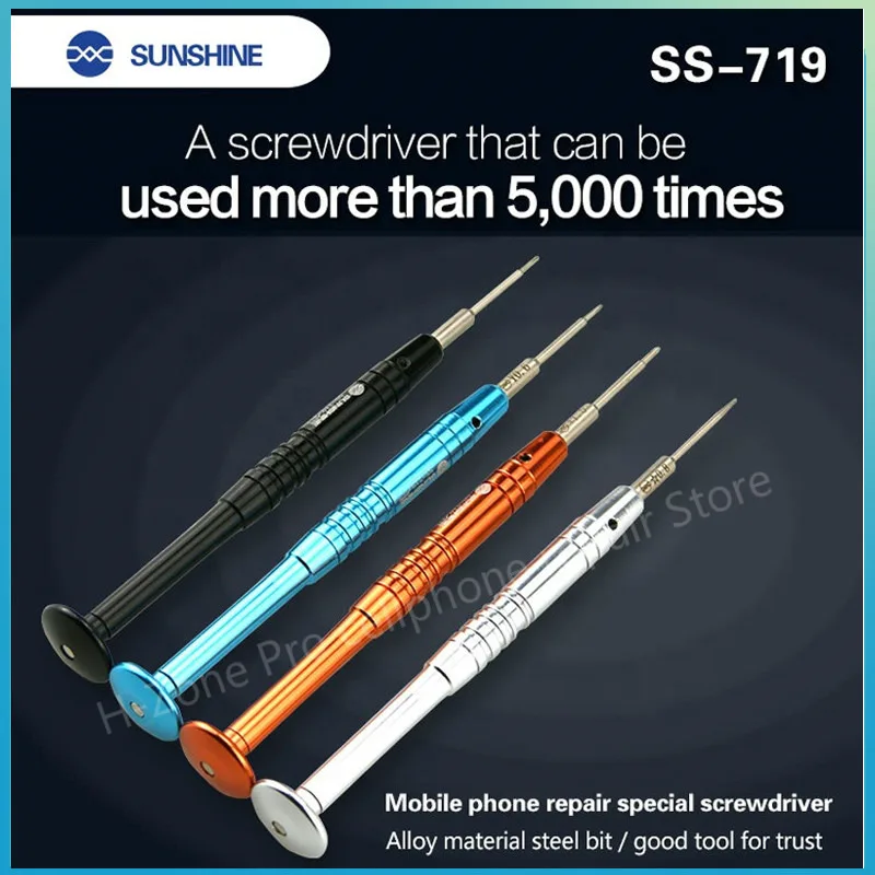 SUNSHINE SS-719 Professional Precision alloy steel Screwdriver Tool Kit for iPhone Sumsung Tablet Macbook Xbox Cellphone PC