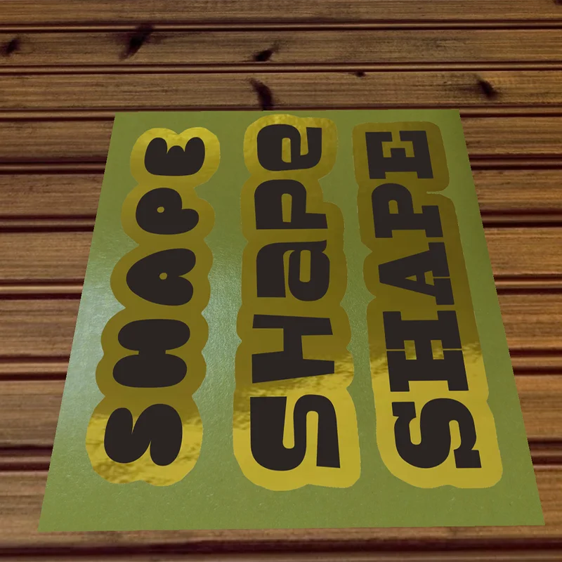 Eigene Form Aufkleber Label Druck für Verpackung Box