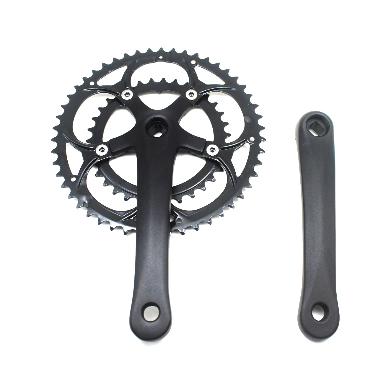 50/34T 8/9 Speed Road Bike Crankset BCD 110 Diamond Hole Double Sprockets Bicycle Cranks Parts Chainwheel Bike Accessories