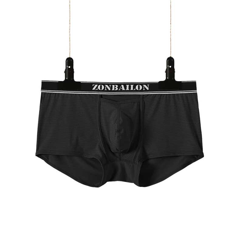 2022 Fashion Men\'s Sexy Short Boxer Briefs Personality Design Hollowed Out Men Soft Breathable Panties