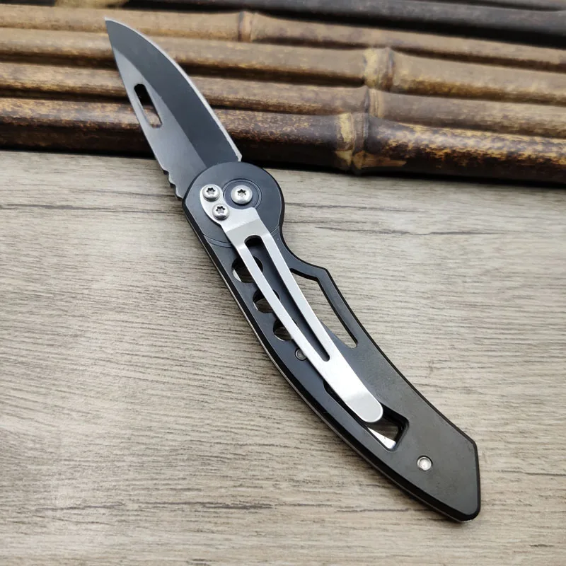 Mini cuchillo de fruta portátil de acero inoxidable, herramienta EDC de bolsillo, plegable, W33, envío directo
