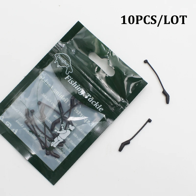 10PCS Carp Fishing Accessories Hook Sleeves Ready D-rig Line Aligner Hair Rigs Zig Rig  Terminal Tackle Connect Pop Up Boilies