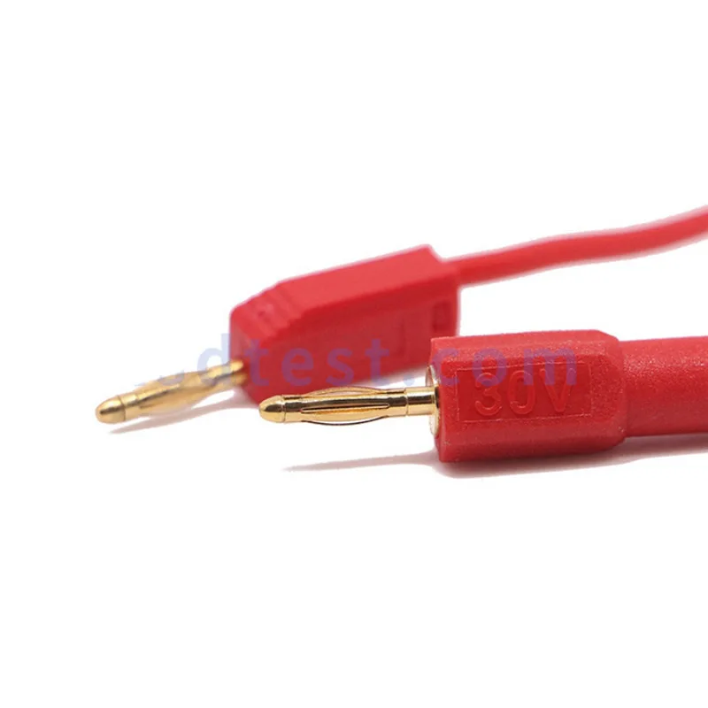 2pcs 1red+1black Gold Plated 2mm Mini Male Banana Plug To 4mm Female Jack Connector Adapter 2mm to 4mm