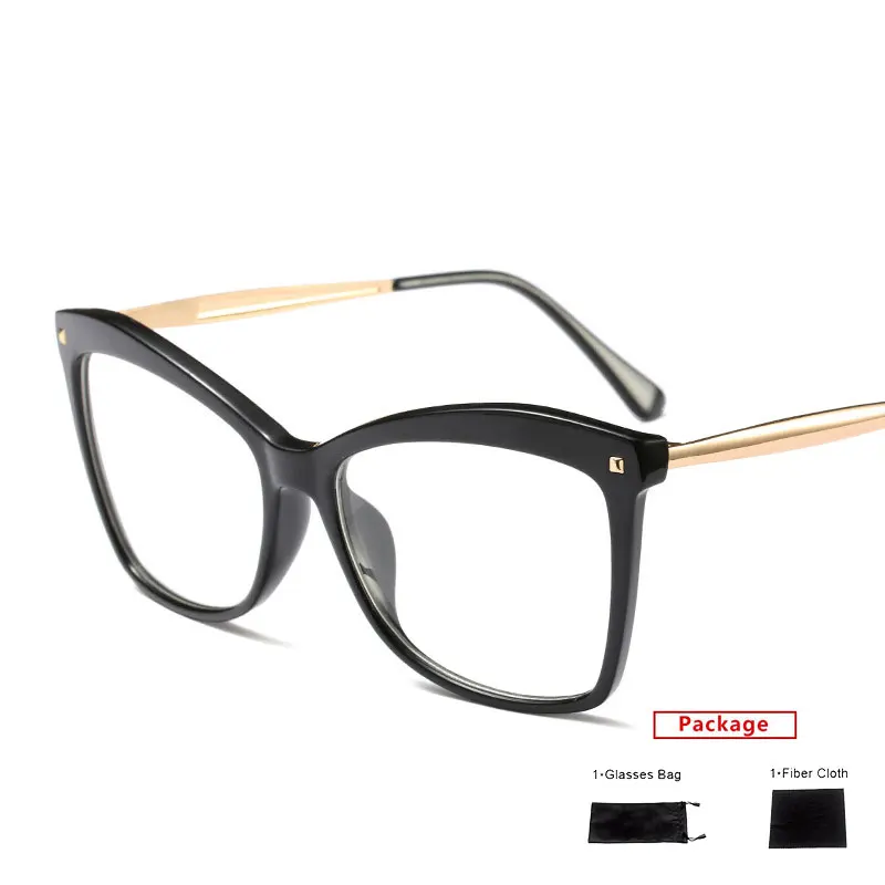 mimiyou Fashion Square Glasses Frame Women Retro Metal Optical Eyewear Lady Eyeglasses Frame Clear UV400 Brand Designer oculos