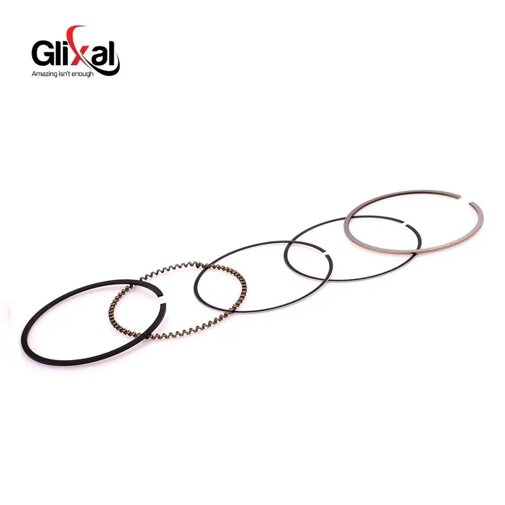 Glixal GY6 150cc 157QMJ 57.4mm Piston Kit Ring for TANK ROKETA JALON STRADA TaoTao Peace Moped Scooter ATV Go kart, UTV