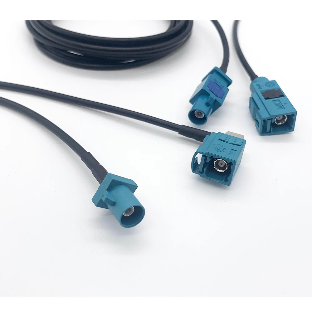 1PCS RG174 Coax Cable FAKRA Z Female to Female Jack Adapter Auto Car Navigation GPS Antenna Extension Pigtail Coax Cable