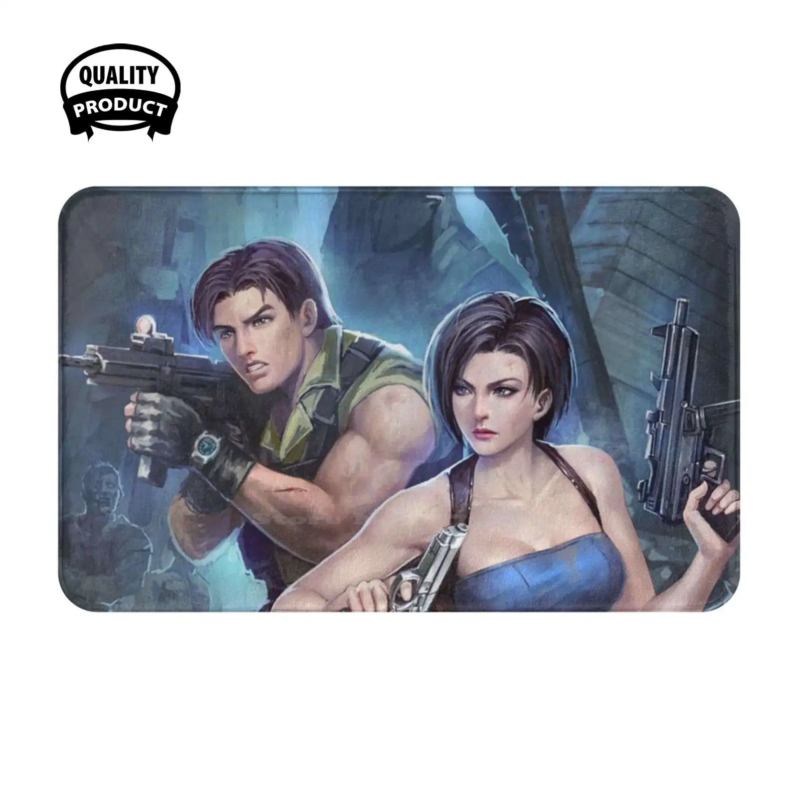 Soft Cushion Home Carpet Door Mat Car Rug Carlos Jill Leon Umberella Cooperation Ghost Leon Kennedy