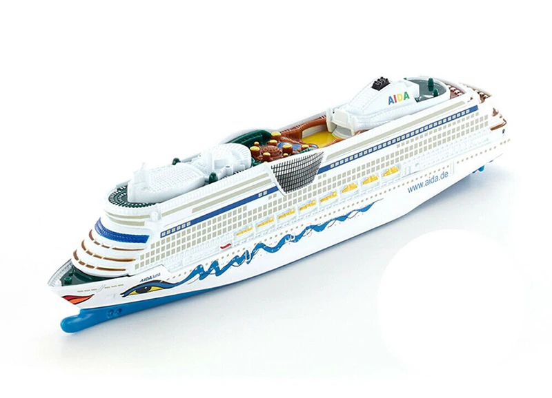 1/400 Scale Diecast German Aida Luna Luxury Cruises 1720 Ship Model Siku 18cm Plastic Boat for Collection