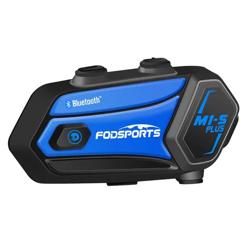 Fodsports M1-S Plus мотогарнитура,Bluetooth-гарнитура для мотоциклетного шлема,мотоциклы наушники беспроводные,10 водителей, 2000 м.