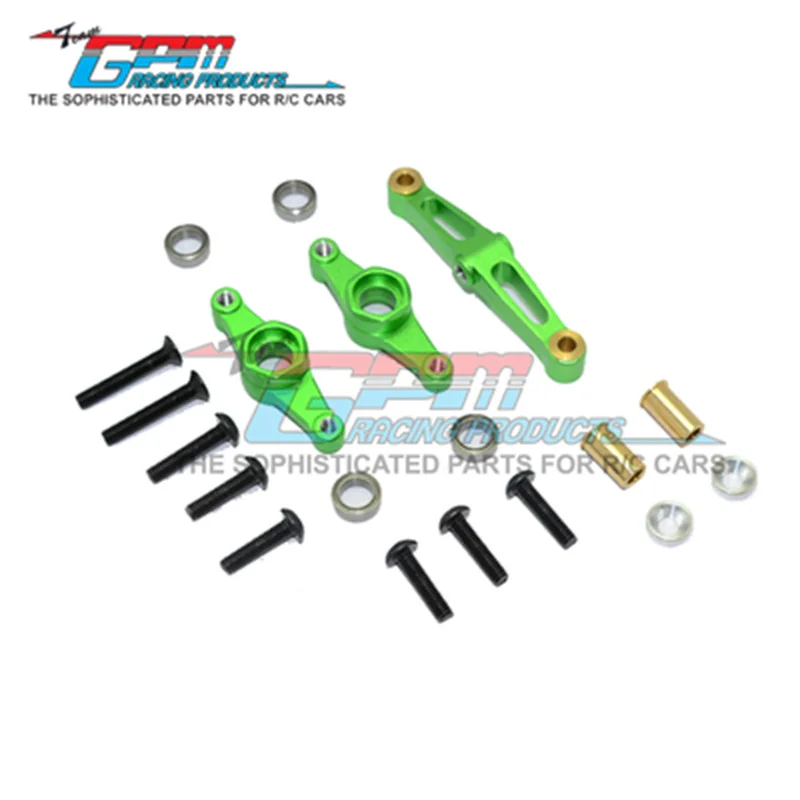 GPM ALLOY STEERING ASSEMBLY WITH BEARING - 1SET FOR TAMIYA TT02/TT02B/TT02T RC Upgrade
