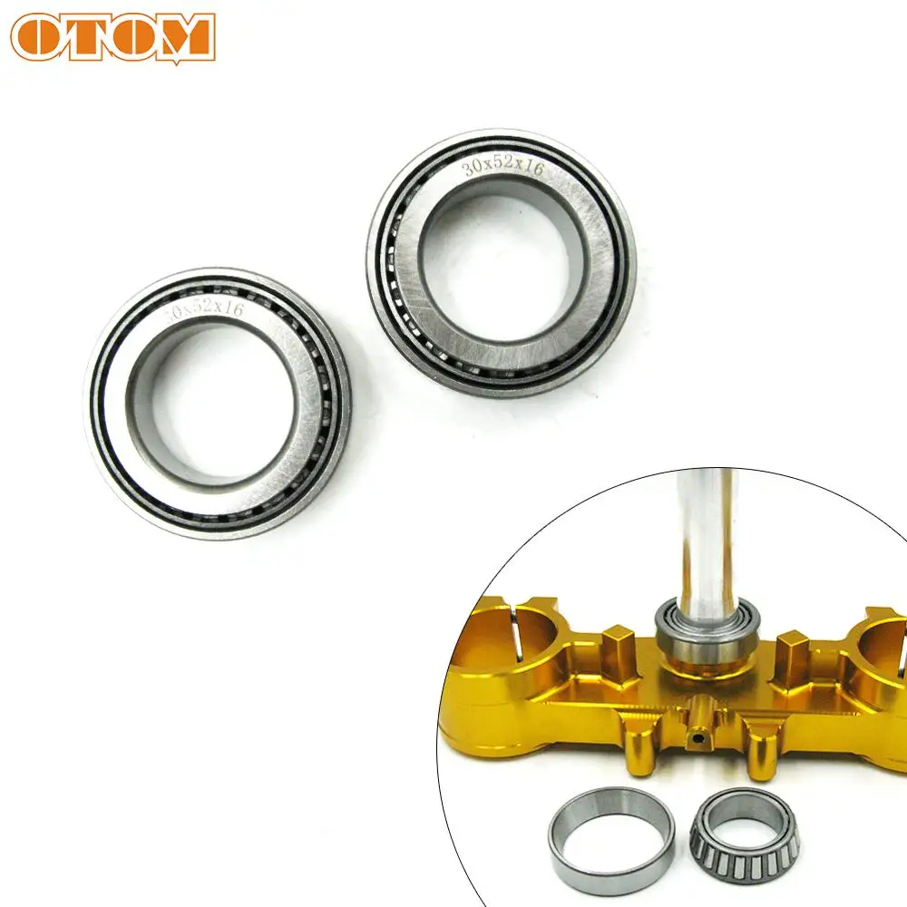 OTOM Motorcycle Steering Stem Head Race Bearings Kit For Suzuki RMZ250 RMZ450 RMX450 Motocross Enduro Dirt Bike Off Road Parts