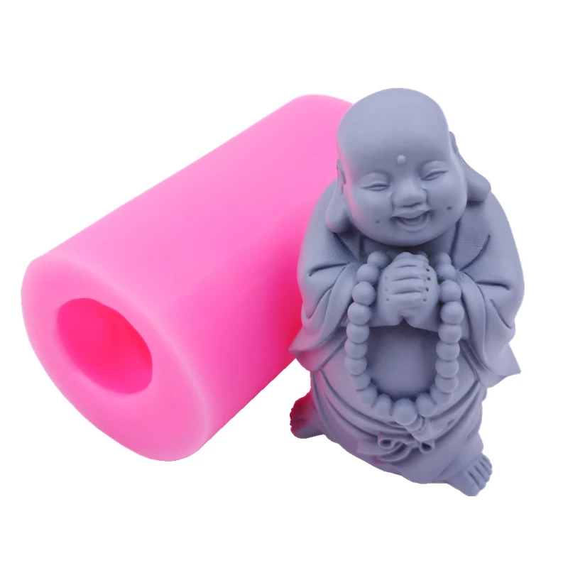 Maitreya Buddha Soap Candle Molds 3D Silicone Mould Decorated Resin Epoxy Concrete Crafts Mold