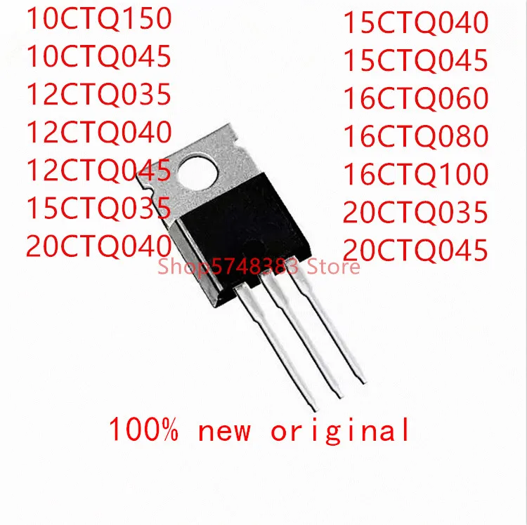 

10PCS 10CTQ150 10CTQ045 12CTQ035 12CTQ040 12CTQ045 15CTQ035 20CTQ040 15CTQ040 15CTQ045 16CTQ060 16CTQ080 16CTQ100 20CTQ035 TO220