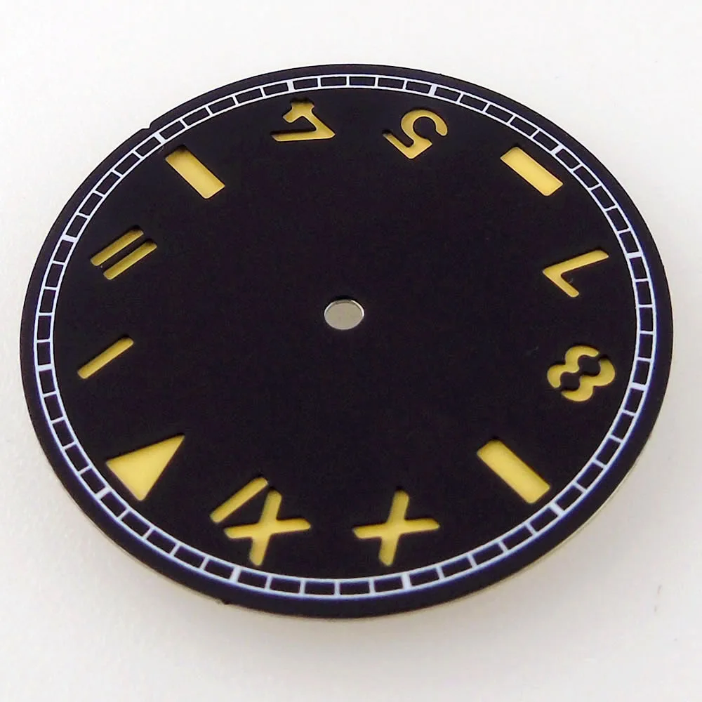 35mm*0.7mm Sterile California Watch Dial Black/Brown For NH35/NH36 ETA2823/2836 Miyota8215/821A Mingzhu2813/3804 ST1612