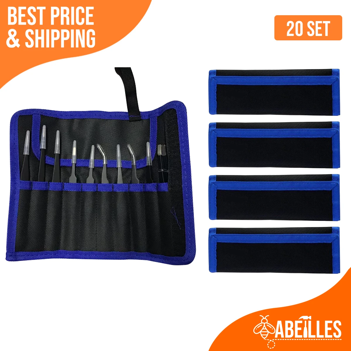 

20SET 10in1 1.5MM Anti-static ESD Tweezer Set ESD-10 ESD-11 ESD-12 ESD-13 ESD-14 ESD-15 ESD-16 ESD-17 ESD-18 ESD-34A