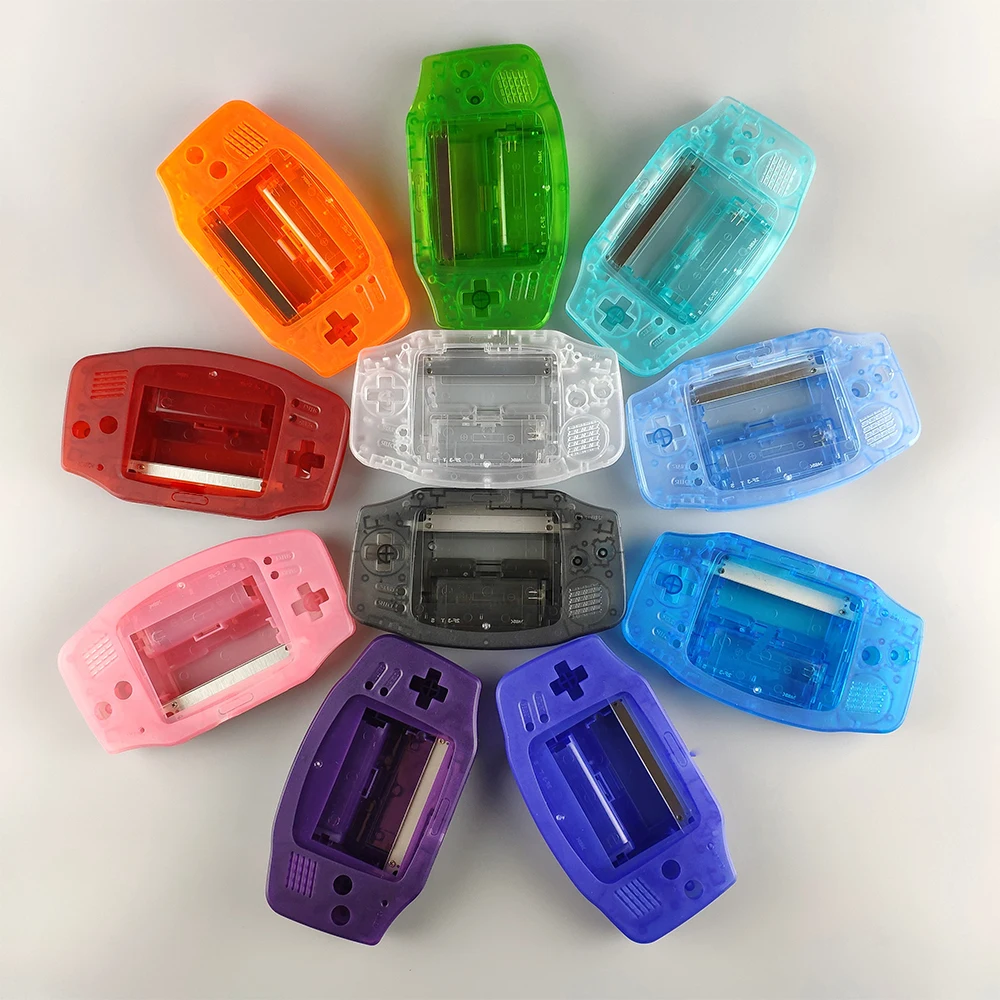 

10Sets Customized Plastic shell for GBA IPS V2 LCD Screen Highlight Kits pre cut housing shell for GameBoy Advance console