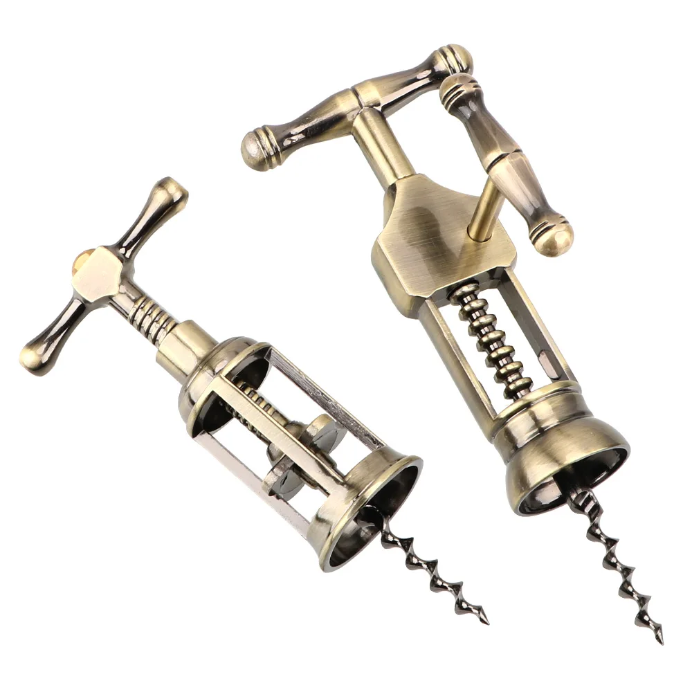 Cork Wine Opener Gadgets Rack Pinion Corkscrew Kichen Accessories Bar Tools Vintage Style