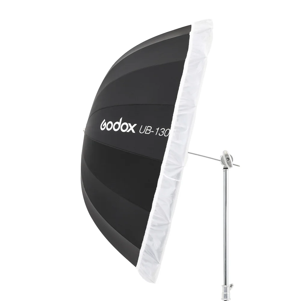 Godox UB-85D 85cm White Parabolic Reflective Transparent Soft Umbrella Studio Light Umbrella with Black Silver Diffuser Cover