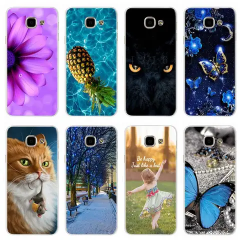 For Samsung Galaxy A3 A5 2016 2017 Case Soft Silicone Stylish Flower Phone Case For Samsung A310 A320 A510 A520 Cases Cover Capa