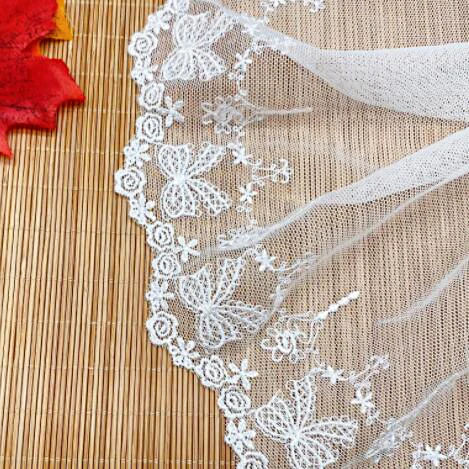 1Yard Width:15cm Net Yarn Embroider Water-Soluble Lace Bowknot Decoration Pattern Sewing Accessories(ss-2140)