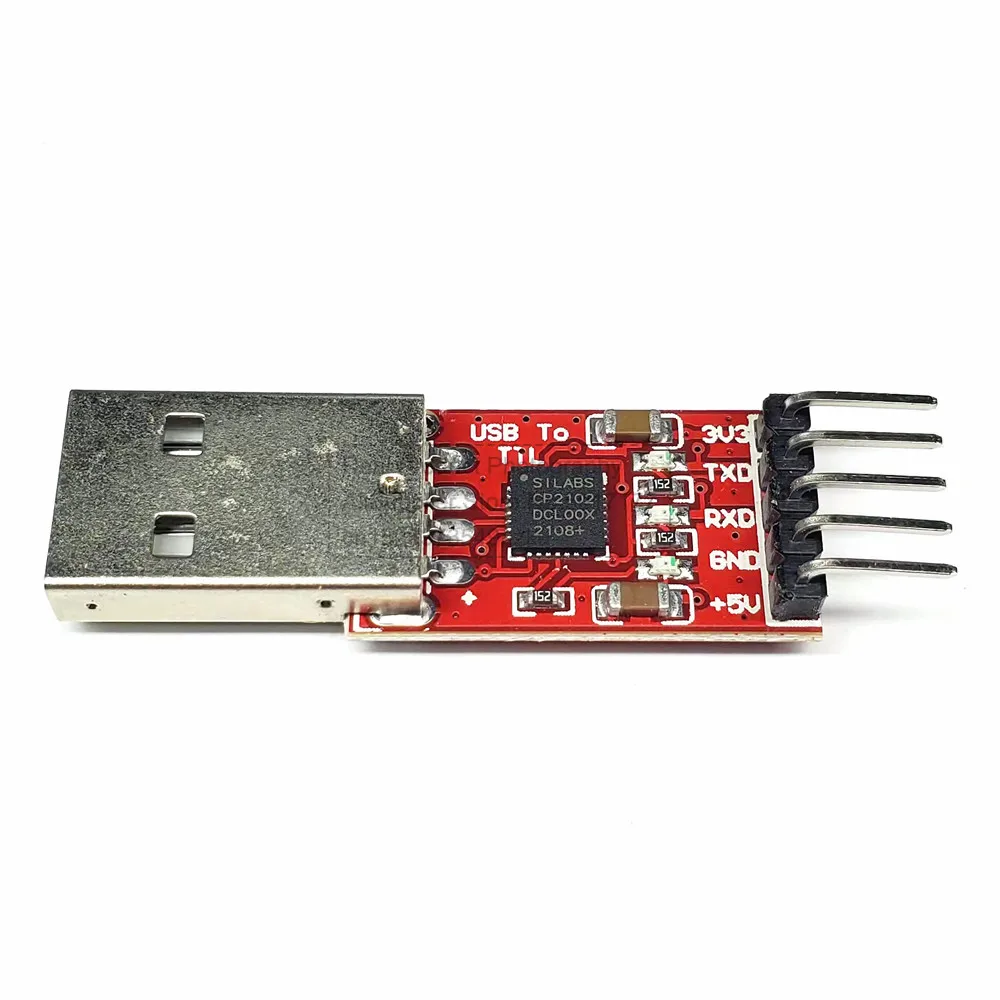 CP2102 CH9102 Serial Converter Module 2.0 USB to TTL UART STC Converter Downloader 5PIN with Dupont Cable Set