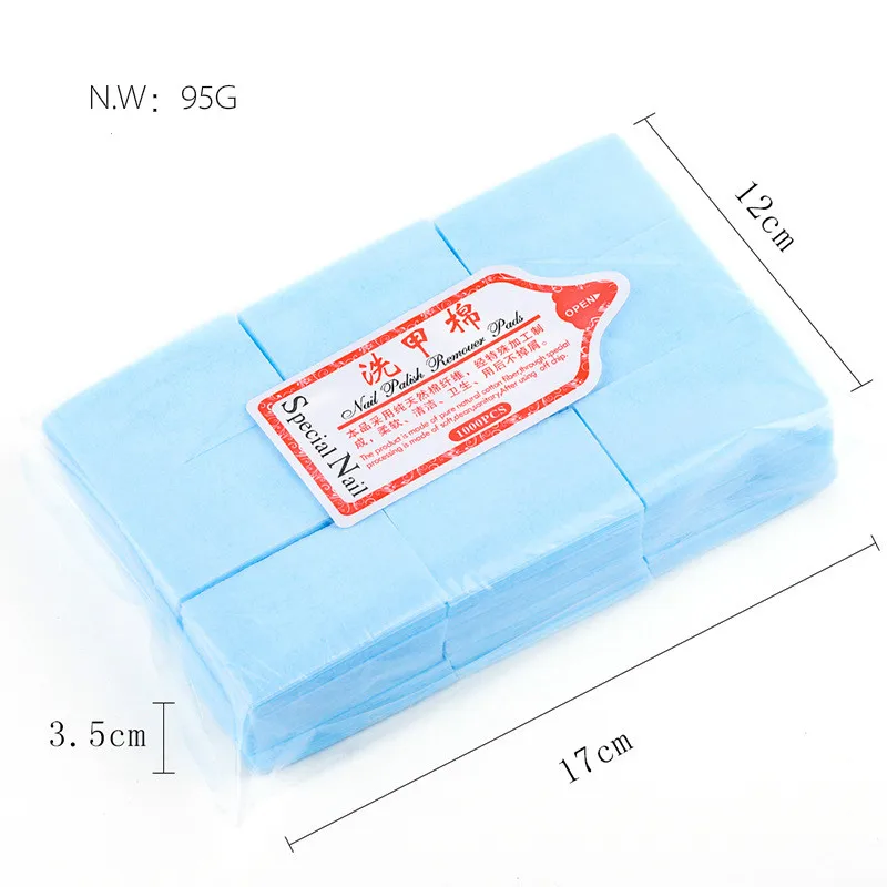 600PCS Gel Nail Polish Remover Nail Wipes Cotton 4 Colors for Professional Soak Off Gel Polish Remover Acrylic Nail Remover