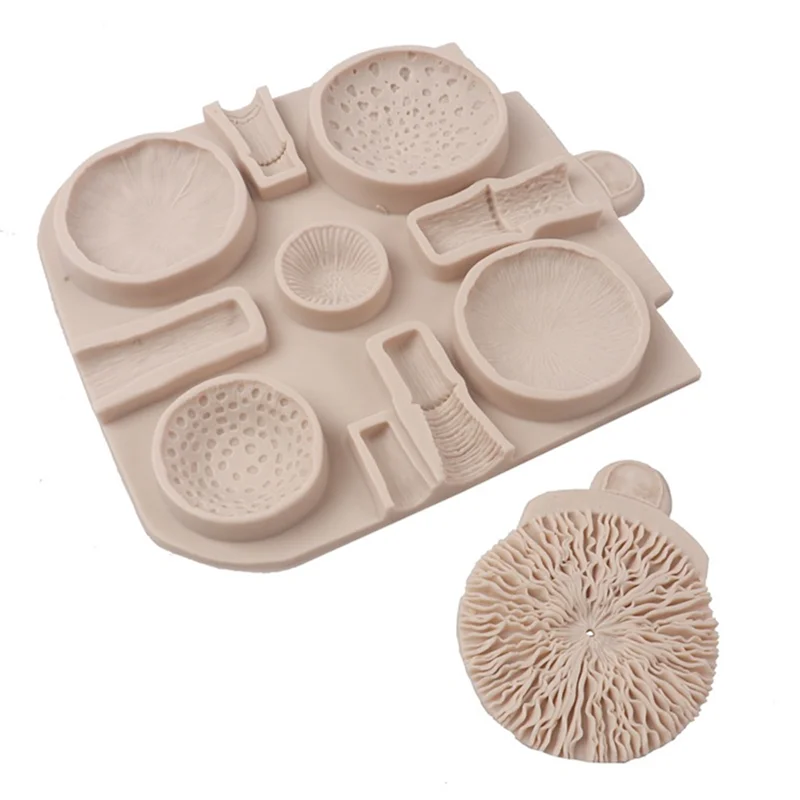 Huge Mushroom Silicone Molds Wedding Cake Decorating Tools Cake Fondant Moulds For Baking Chocolate Resin Lace Decoration