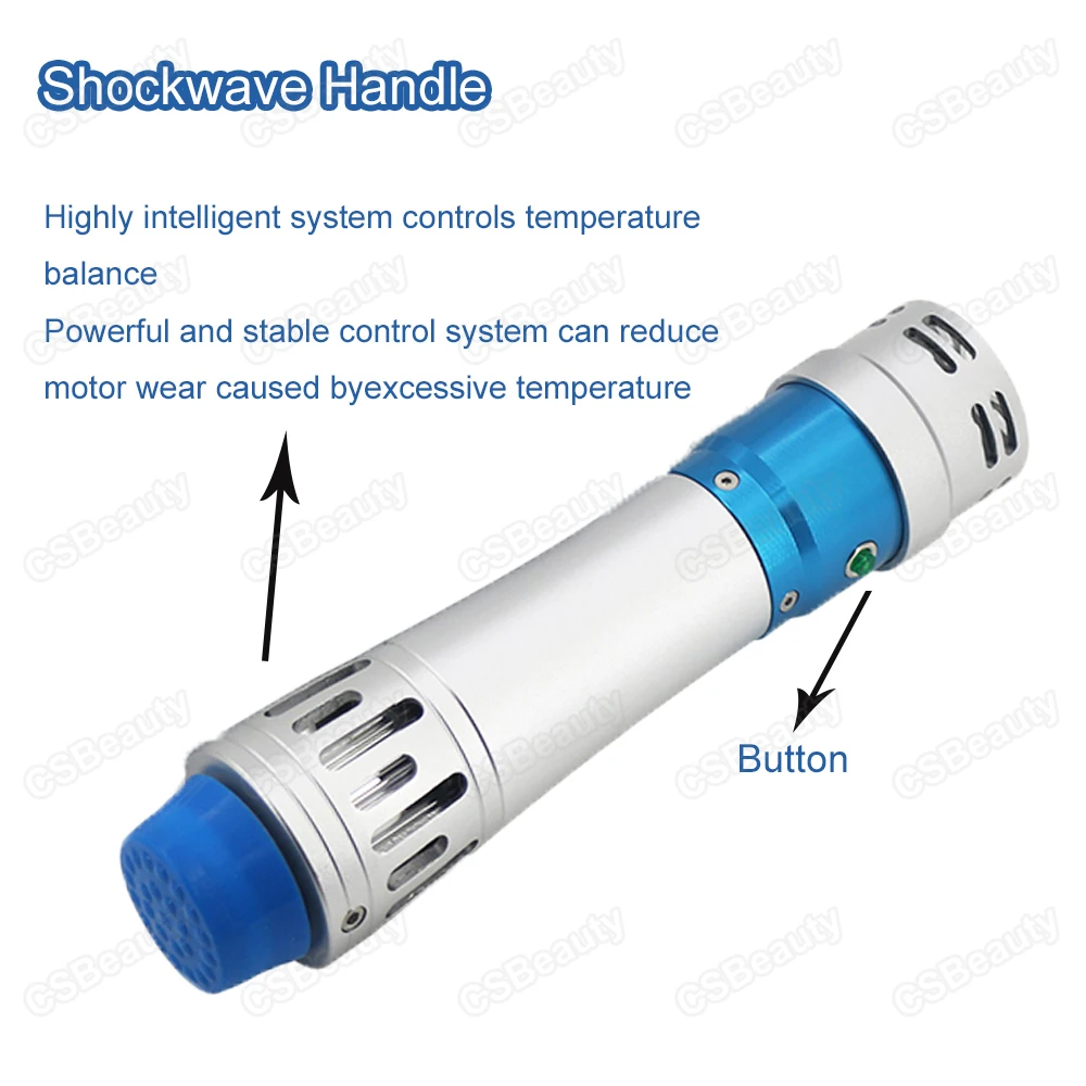 Shock Waves Physiotherapy Instrument Handle ED Treatment Shockwave Therapy Machine Accessories Body Massager Gun Pain Relief