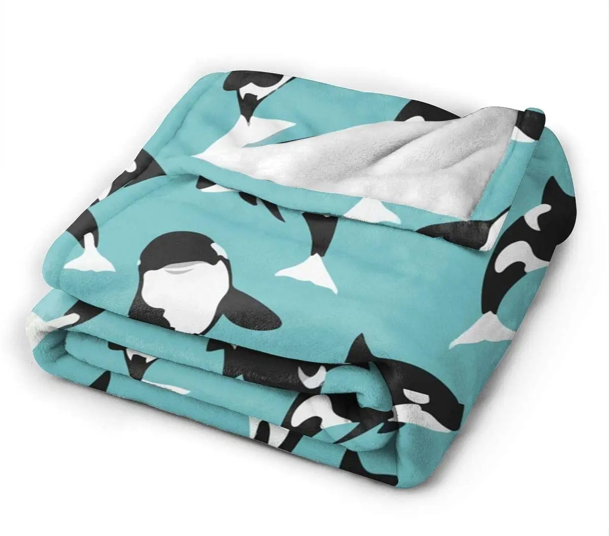 Killer Whale Orca Throw Blanket Ultra Soft Blanket Warm Thin Blanket for Home Bed Blankets Bedspreads for Adults Children