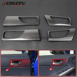 LHD 4PCS Carbon Fiber For Lexus IS 250 300 350 2015-2019 2020 Car Interior Side Door Handle Panel Sticker Cover Trim Accessories