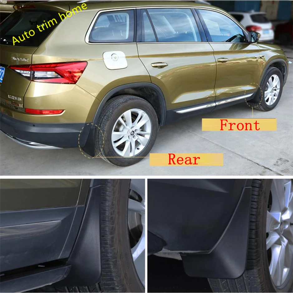 Mudflaps Splash Guards Front Rear Mud Flap Mudguards Fender Cover Trim Fit For Skoda Kodiaq 2017 - 2022 Car Exterior Accessories