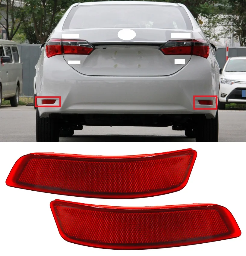 Lofty Richy Rear Bumper Reflector Fog Light Fog Lamp For COROLLA ZRE15 2010 2011 2012 2013 2014 Braker Fog Lamp Warning Lamp