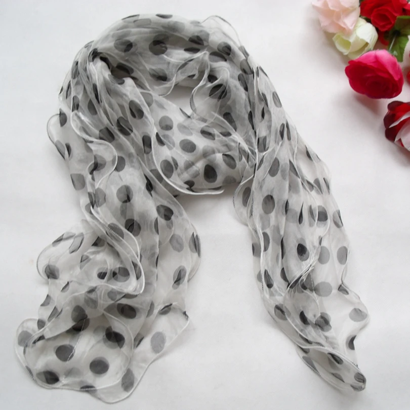 Women Fashion Long Scarves New Design 100% Silk Three Layers Silk Scarf Fall Winter Ladies Scarves Black, White, Khaki  175*30cm