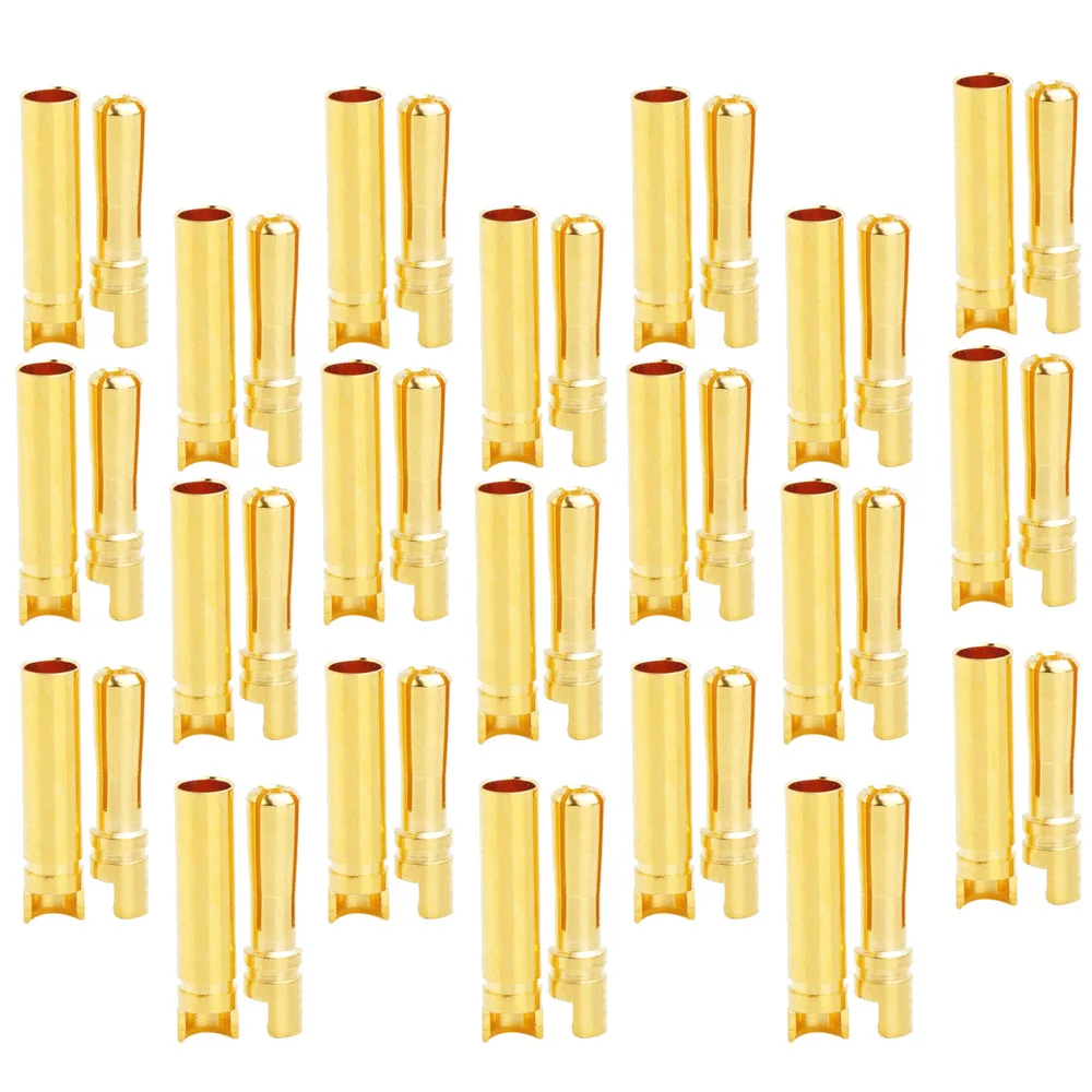 10pair/lot 3.5MM 4.0mm 4.5MM Male&Female Banana Plug Cross The Slot For RC Lipo Motor ESC Airplane Car Truck Boat Quadcopter Toy