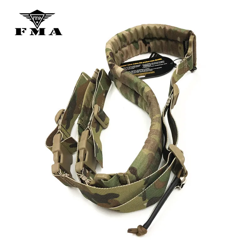 FMA Tactical Quick Adjustable Padded 2 Point Rifle Gun Sling Multicam Shoulder Strap Accessories