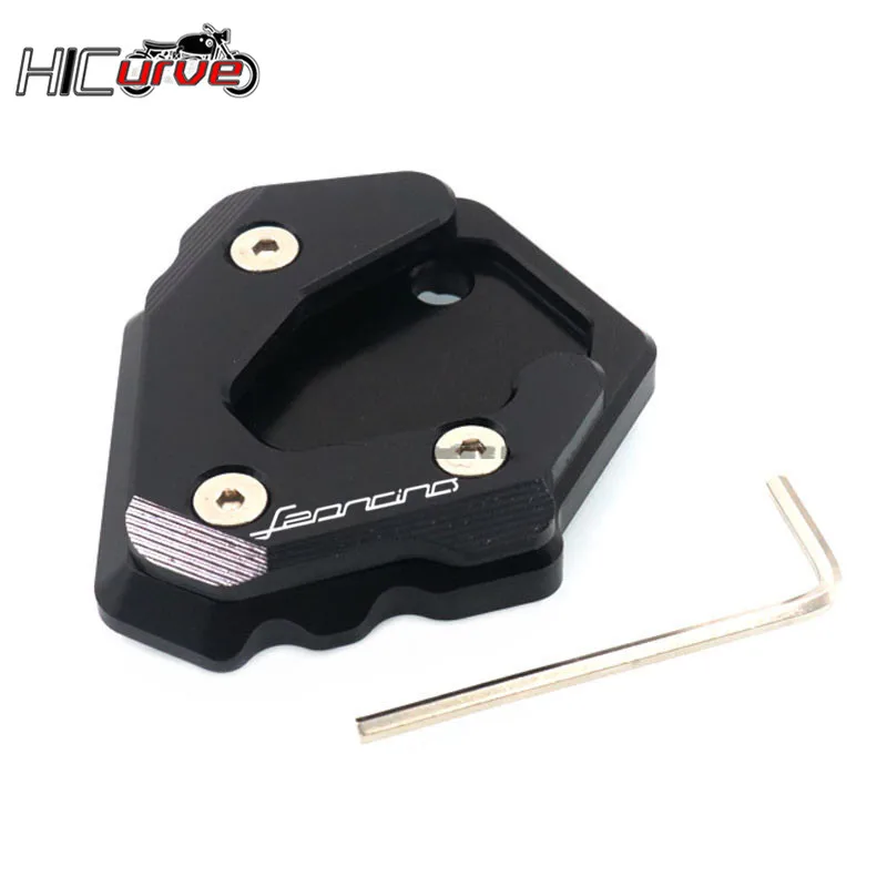 For Benelli Leoncino 500 Leoncino500 BJ500 BJ 500 Motorcycle CNC Kickstand Foot Side Stand Extension Pad Support Plate Enlarge