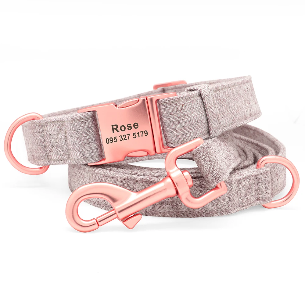 Personalized Dog Collar Custom Nylon Dog Collar Engraved Name ID Adjustable For Small Medium Large Dog Chihuahua Pitbull