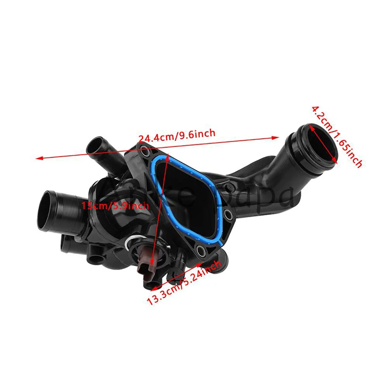 11537534521 1336Z6 1336.Z6 11538699290 9808646980 termostato liquido refrigerante motore flangia acqua