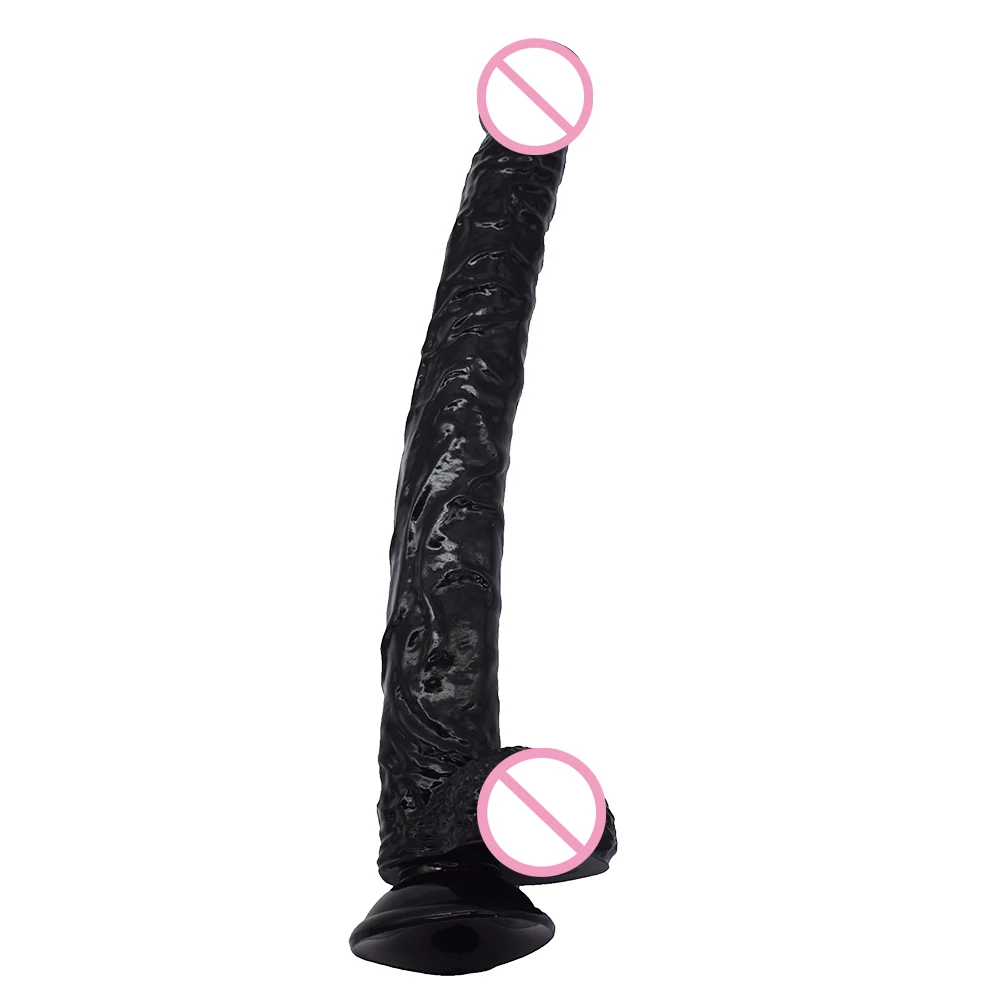 41*4cm miękkie PVC długie Dildo duże Dick realistyczny Penis kobiety Masturbator zabawki erotyczne dla dorosłych dla kobiet cipka wagina gej Anal