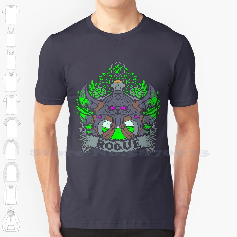 Rogue-Elite Edition 100% Cotton T-Shirt World Of Alliance World Of Fangirl Wow World Of Classic World Of Game World Of Battle