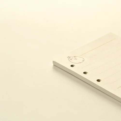 Imagen 2 del producto 40 hojas negras A5 A6, recambio de hojas sueltas de 6 agujeros, página interior, línea de pagel interior de color, rejilla en blanco, papel interior semanal, papelería