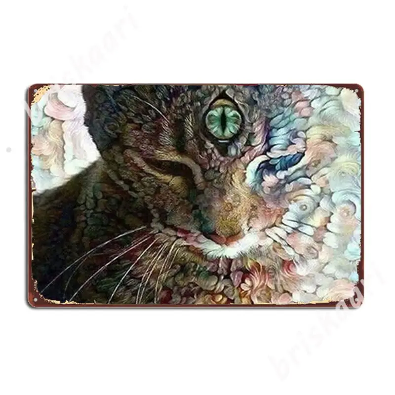 

Cat Psychedelic Third Eye Metal Signs Wall pub Custom Wall Wall Decor Tin sign Posters