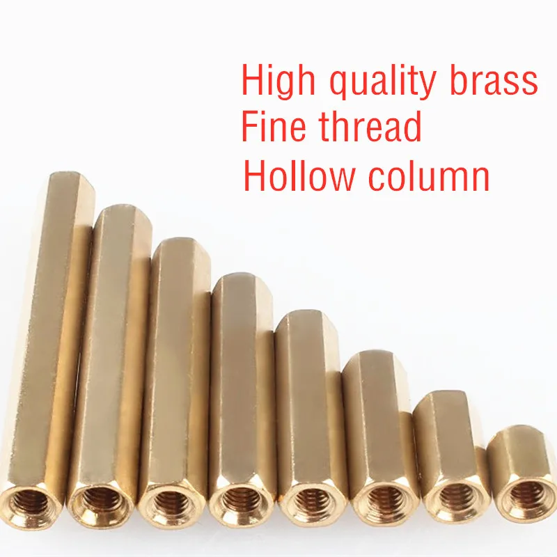 10PCS/20PCS Double pass  M3*5/6/8/10/12/15/20-50 M3 hexagonal copper column/stud hollow copper column/isolating column